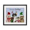 Stupell Industries Happy Howlidays Seasonal Puppies Framed Print Under Glass, design by Brett Blumenthal
